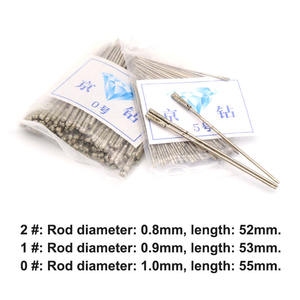 1 шт. 0.8-2.4 мм Сверло с покрытием, цельное, игольчатое, для ювелирных изделий, керамики, нефрита, агата, янтаря, камня, электроинструментов - Product Image 2