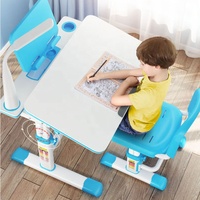 Ensemble de meubles pour enfants multifonctionnel et ergonomique Bureau d'étude pour enfants à levage manuel avec bureau inclinable