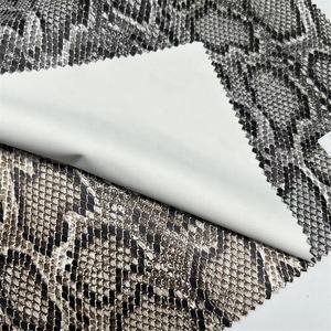 عرض خاص تصاميم الحيوانات شراء الملابس والجلود الطباعة الرقمية ثعبان النسيج بو الجلود الأسود - Product Image 3