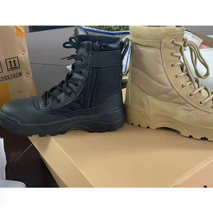 Bottes de désert DF22 pour enfants, en toile, durables, avec fermeture éclair et lacets, toutes saisons, couleur beige - Product Image 2