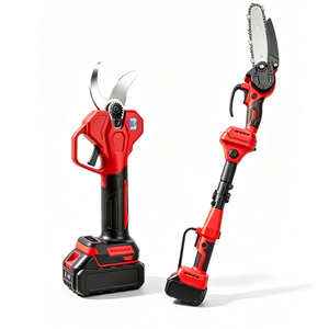 Sécateur Électrique Sans Balais et Mini Tronçonneuse 21V Sans Fil, Kit de Coupe de Branches d'Arbres, Ensemble de Scie de Jardinage avec Affichage - Product Image 3
