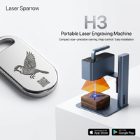 Graveur laser portable de bureau Laser Sparrow H3, petit appareil de gravure automatique de logo, haute précision, haute vitesse