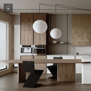Meubles de <span class=keywords><strong>cuisine</strong></span> sur mesure de style japonais XINGRUO, en bois grainé, avec îlot central pour appartement, hôtel, villa - Product Image 2
