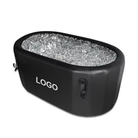 Baignoire glacée extérieure avec système de refroidissement Baignoire à glace gonflable en fibre de verre en PVC Baignoire plongeante froide portable pour récupération de la glace