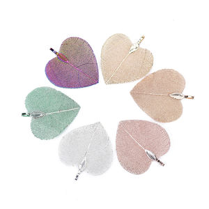 Ювелирные изделия, подвеска, ожерелье, женское большое ожерелье в форме сердца, кулон из натуральных листьев, Подвески для изготовления ювелирных изделий - Product Image 1