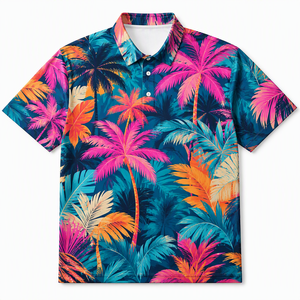 Maillot personnalisé pour homme, imprimé intégral, 100 % polyester, impression numérique, motifs palmiers, floraux, graffiti, psychédéliques, coupe oversize, style streetwear, anti-plis - Product Image 1