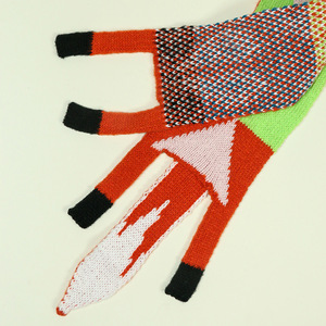 Nouvelle écharpe en tricot de renard pour femmes d'hiver, épaisse et chaude, écharpe en laine pour enfants avec une queue de renard mignonne pour les garçons et les filles, écharpe parent-enfant, châle - Product Image 5