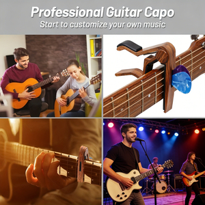 Capo <span class=keywords><strong>de</strong></span> guitare étendu en gros avec <span class=keywords><strong>fente</strong></span> intégrée pour plectre, personnalisable, en silicone <span class=keywords><strong>à</strong></span> mémoire <span class=keywords><strong>de</strong></span> forme pour guitare 12 cordes - Product Image 5