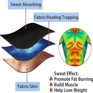 <span class=keywords><strong>Ceinture</strong></span> <span class=keywords><strong>de</strong></span> <span class=keywords><strong>sudation</strong></span> amincissante pour sauna, en nylon, avec logo personnalisé, pour entraînement sportif, entraîneur abdominal, perte <span class=keywords><strong>de</strong></span> poids et remodelage corporel - Product Image 5