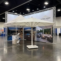 Parasol personnalisé imprimé avec lettres, tente à faible minimum de commande, auvent assorti pour exposition, protection solaire commerciale temporaire