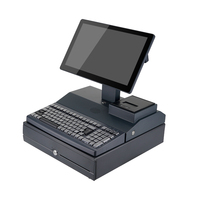 Caisse enregistreuse Licon Windows 7/10, processeur Intel I3, écran 15,6 pouces, mémoire 4 Go/8 Go, imprimante 58 mm pour terminal de point de vente en magasin de détail
