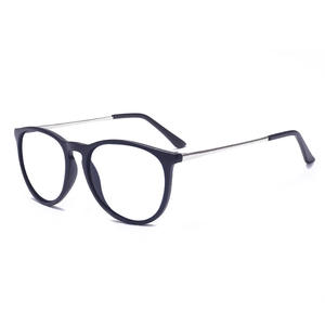 Montures de lunettes rondes surdimensionnées, verres plats, monture complète, unisexe, tendance mode, design Camélia, référence 4176 - Product Image 5