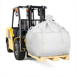 Bolsa de polipropileno tejida de alta resistencia para construcción, tipo FIBC, con fondo plano y tapa tipo Duffle, para arena y hormigón. - Product Image 1