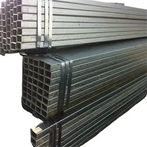 Manufacture Corrugated square tubing Black square pipe iron rectangular tube welded Galvanized Square Steel Pipes