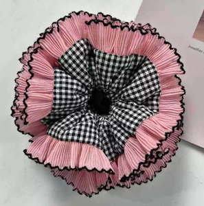 Diadema con coletas para niña, cinta para el pelo con bloques de color, accesorios elegantes para el cabello - Product Image 2