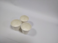 50pcs par sac Biodégradable Chaud Froid Boire Blanc Papier Tasse pour Bureau Café Fête