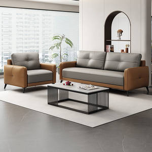 Conjunto de Sofás de Oficina en Cuero PU con Esponja de Alta Densidad, Cómodos para Reuniones, Capacitación, Negocios y Áreas de Descanso - Product Image 3