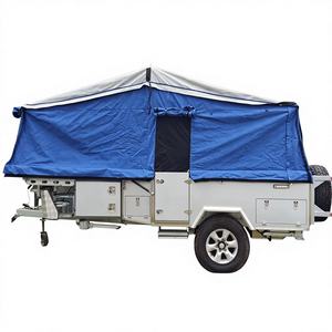 Toile en coton-polyester, vente directe d'usine, tente de caravane de voyage portable personnalisable, <span class=keywords><strong>camping</strong></span> en plein air, véhicule - Product Image 5