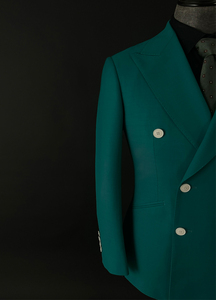 Nieuwste <span class=keywords><strong>Design</strong></span> Luxe Custom Heren Wollen Pak Slim Fit Jas Mannen Pakken Voor Zakelijke Evenementen - Product Image 4