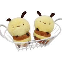 Porte-clés en peluche petite abeille pour filles, best-seller transfrontalier, poupée créative anti-stress, jouet en peluche doux, rembourré en coton PP, 14 ans