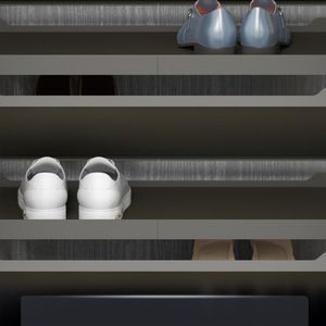 Cooper Lanca Rotating <b>Shoe</b> Rack 360 Degree Aluminum Alloy Modern Design Freestanding <b>Storage</b> Cabinet for Wardrobe Home Use - Product Image 1