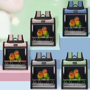 Máy bay máy bay được phê duyệt lưới thoáng khí du lịch vật nuôi Túi Chim Vẹt tàu sân bay động vật LỒNG CHIM tàu sân bay ba lô - Product Image 3