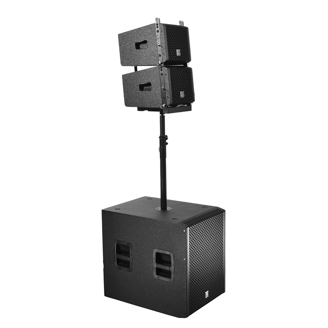 HYANKA K8 16 Inch Active Subwoofer + 2*8 Inch Passive Line Array Speaker System Professional Stage Line Array