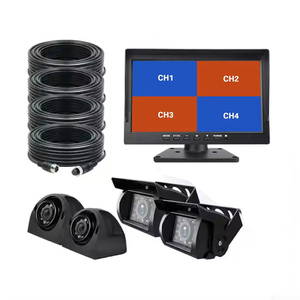 PZ <span class=keywords><strong>10</strong></span> Inch TFT Màn Hình LCD Chia Màn Hình Xe Màn Hình DVR Video Ghi Âm <span class=keywords><strong>4</strong></span> Kênh 1080P Phổ 28X19X7 Cm 5W 128G - Product Image 2