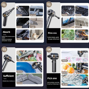 18000PA 3 bánh không chổi than động cơ mạnh mẽ mini không dây cầm tay xe máy hút bụi-Máy hút bụi xe công suất cao cầm tay - Product Image 4