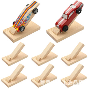 Wooden <b>Car</b> <b>Model</b> Display Rack For Children <b>Toy</b> Stand Desktop Storage Natural Wood Color - Product Image 2
