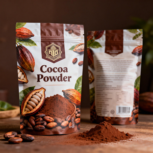 Bolsas de Plástico Impresas Personalizadas para Cacao, Café en Polvo, con Cierre Hermético, de Aluminio, Mate, con Cierre de Cremallera - Product Image 4