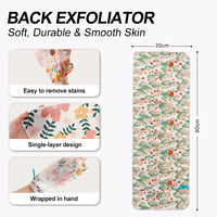 Serviette de bain gommage dos long pour hommes et femmes exfoliant Pull back serviette de bain boue domestique