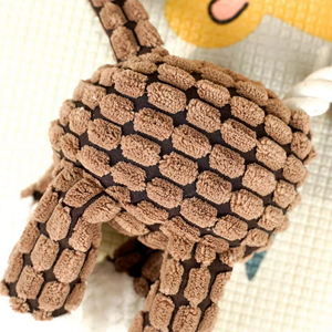 ของเล่นตุ๊กตาแบบอินเทอร์แอคทีฟสำหรับสัตว์เลี้ยง ของเล่นน่ารักสำหรับแมวและสุนัข พร้อมเสียงบีบ รูปแบบการ์ตูนรักษ์โลก - Product Image 4