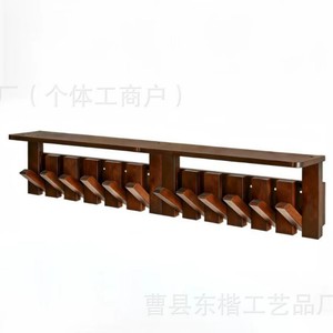 Piano Key Style Wall Mounted <b>Clothes</b> <b>Rack</b> 2 Tier Entryway Bedroom Coat <b>Rack</b> Eco Friendly Clothing Organizer - Product Image 1