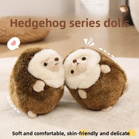 Peluche Hérisson Doux et Réaliste en Coton PP, Adorable Ornement de Table, Cadeau Anti-Stress pour Enfants de 8 à 13 Ans