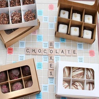 Boîtes cadeaux en papier kraft blanc écologiques personnalisées en matériaux recyclés pour l'expédition de nourriture, boîte cadeau pour petits bonbons, PVC