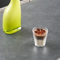 Eis Latte Duftkerzen Kaffee mit Glasbecher rauchfrei kreativ Aromatherapie Ziergegenstand Geschenk Gel Wachs Heim Schreibtisch Dekoration