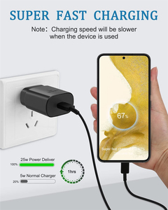Giá bán buôn ban đầu nhanh chóng sạc điện thoại di động 1 USB 1 loại C 12V 25W 20W Power Adapter - Product Image 3