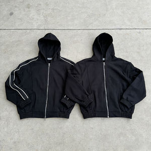 Cardigan Streetwear Hip Hop Skateboard <span class=keywords><strong>Noir</strong></span>, Sweat-shirts à <span class=keywords><strong>capuche</strong></span> délavés à l'acide, Veste zippée pour <span class=keywords><strong>homme</strong></span>, Manteau, Hoodie unisexe - Product Image 2