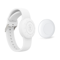 Llavero y Pulsera IoT W1 con Baliza BLE y Botón de Emergencia SOS, Chipset NRF52, Protocolo IBeacon/Eddystone