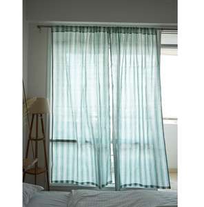 Modern Home Decor Blackout <b>Window</b> Panels Light Diffusing Fabric <b>Privacy</b> Comfort Stylish Curtain 100% Cotton Eco-Friendly - Product Image 1