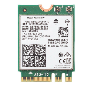 Carte sans fil <span class=keywords><strong>Intel</strong></span> <span class=keywords><strong>AX210NGW</strong></span> WiFi 6E Tri-bande 5400M Adaptateur réseau WIFI M.2 NGFF pour ordinateur portable - Product Image 1