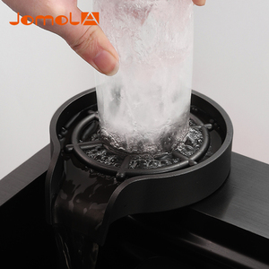 Tủ bếp PVD Đen ZINK với thác nước bồn rửa nhà bếp bằng thép không gỉ 304 rơi vào bồn rửa với vòi nước, rửa kính - Product Image 5