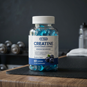 Gummies de créatine monohydrate 6000 mg, saveur myrtille, favorise la croissance musculaire, augmente la force et l'endurance, 60 gummies. - Product Image 3