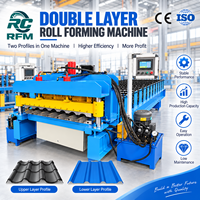 Machine de formage à froid de tôles de toiture en acier double couche de haute qualité