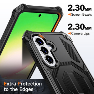 เคสแม่เหล็กสำหรับ <span class=keywords><strong>Samsung</strong></span> Galaxy A57พร้อมขาตั้งและกรอบด้านหน้ารุ่น A37 A27 A17 A56 A36 A26ผิวแข็งทนทานป้องกันการตกกระแทกอย่างหนัก - Product Image 4