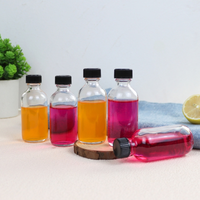 Mini Bouteilles en Verre Transparentes de 60 ml (2 oz) pour Voyage, Petites Bouteilles de Bien-être, Liqueur, Shots de Gingembre, Potions, Jus avec Couvercle – Vente en Gros