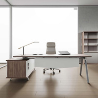 Bureau de direction, bureau de travail pour 2, 4, 6 personnes, bureau modulaire en bois, mobilier de bureau, poste de travail