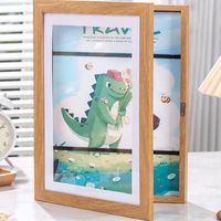 Marco de Fotos Magnético Abatible para Niños con Páginas Intercambiables Tamaño A3/A4 Diseño Simple para Exhibir Arte Infantil