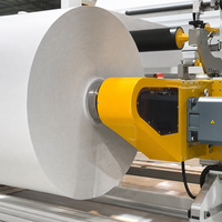 Rouleau mère d'étiquettes en papier synthétique découpées sur mesure, auto-adhésives BOPP 50µm, matière première blanche, direct usine
